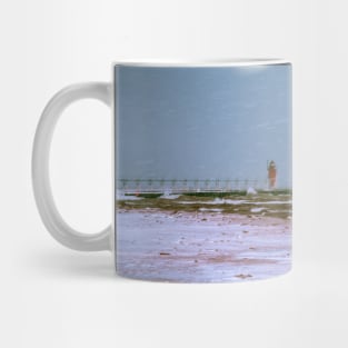 Beach of a Snow Storm Mug